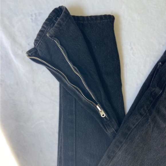 Fog Essentials Fear of God Ankle Zip Skinny Faded Denim Jeans - Size 28 - Picture 8 of 13